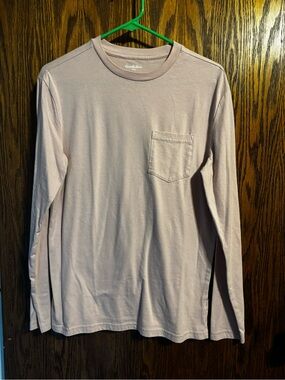 Goodfellow & Co Men's Long Sleeve Pocket Tee - Dusty Pink